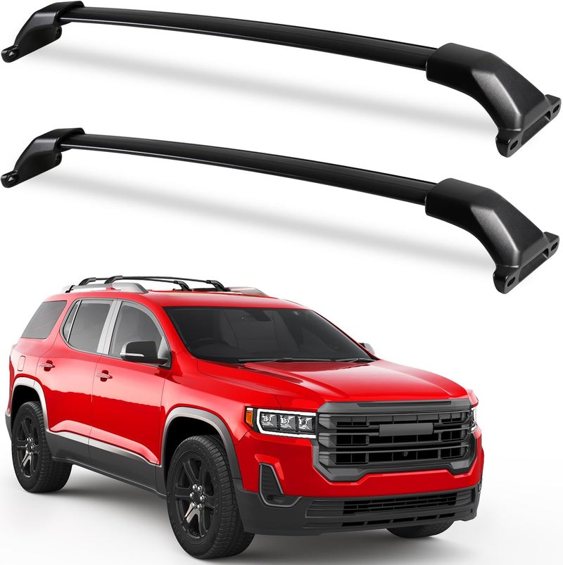 KINGGERI حامل سقف قوي 260 رطل قضبان عرضية متوافقة مع GMC أكاديا 2017 2018 2019 2020 2021 2022 2023، قضبان سقف ألمنيوم لحمل الأمتعة والحمولة، ملحقات سيارات الدفع الرباعي - Image 1